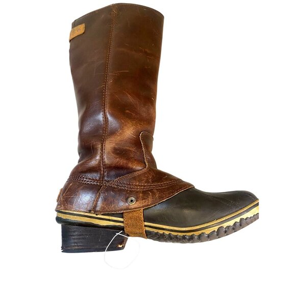 Original SOREL SLIMPACK W11 Tall Equestrian Riding Boot Brown Waterproof RARE - Picture 11 of 15